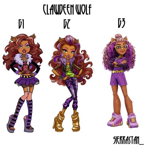 Gen 1 Monster High, Monster High G1 Vs G3, Clawdeen Wolf Gen 3, Gen 3 Monster High, Monster High Gen 1, Monster High Gen 3, G3 Clawdeen, Coven Fashion, Everafter High