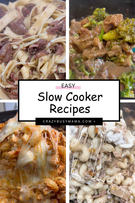 These slow cooker recipes all about making your life easier – no more juggling pots and pans or stressing over dinner.   So, say hello to stress-free dinners and embrace the slow cooker revolution – because busy families deserve a break too!  Get all the slow cooker recipes by "Crazy Busy Mama" including printable recipe cards at the link below.  #slowcooker #slowcookerrecipes #crazybusymama Crazy Busy Mama Recipes Crockpot, Crazybusymama Recipes, Crazy Busy Mama Recipes Lori Conway, Crazy Busy Mama Recipes, Crockpot Entrees, Lori Conway, Crazy Busy Mama, Casserole Crockpot Recipes, Casserole Crockpot