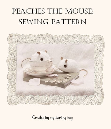 Sewing Mouse Pattern, Mouse Template Sewing, Whale Plush Pattern Free, Peaches The Mouse Sewing Pattern, Mouse Plush Pattern Free, Rat Stuffed Animal Pattern, Easy Plush Pattern Free, Cute Stuffed Animal Patterns, Mouse Pattern Free Sewing