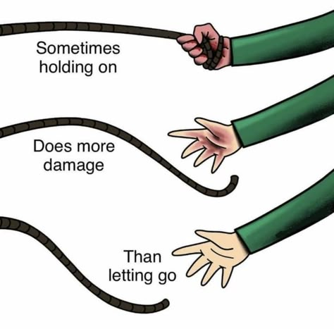 "Sometimes holding on does more damage than letting go." 💭 Have you ever found yourself clinging onto something just because it's familiar or comfortable, even though deep down you know it's no longer serving you? Letting go can be one of the hardest things to do, but it's often necessary for growth and self-preservation. As the saying goes, "Letting go doesn't mean giving up, but rather accepting that there are things that cannot be." 🌸 Holding on to toxic relationships, unfulfilling jobs,... Satori Quotes, Cartoon Symbols, Psychosocial Development, Deep Meaning Images, Pictures With Meaning, Acceptance Quotes, Situation Quotes, Funny Animal Images, Meaningful Photos