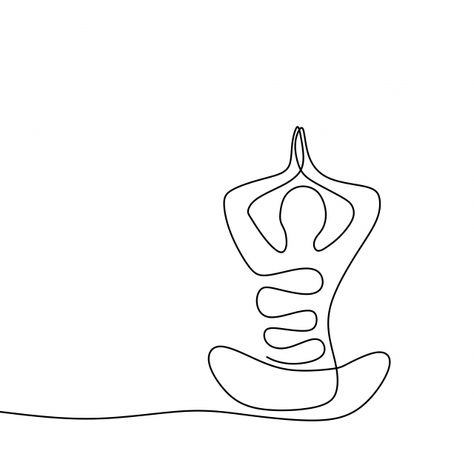 Line Art Design Graphics, Healing Line Art, Line Art Person, Yoga Symbols Art, Yoga Png, Yoga Drawing, Yoga Symbols, Calligraphy Drawing, Buddhist Symbols