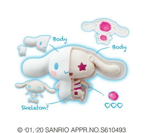 New toy series lets you skin adorable Sanrio characters and reveal their skeletons – grape Japan Sanrio Art, Half Skull, Sanrio Characters, New Toys, Cute Icons, Mini Figures, Anatomy, Skeleton, Action Figures