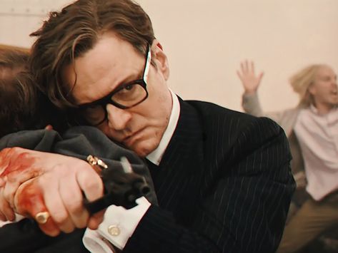 Colin Firth Kingsman, Kingsman Harry, Different Drawing Styles, Art Journal Cover, Movie Shots, Taron Egerton, Mr Darcy, Colin Firth, Cool Poses