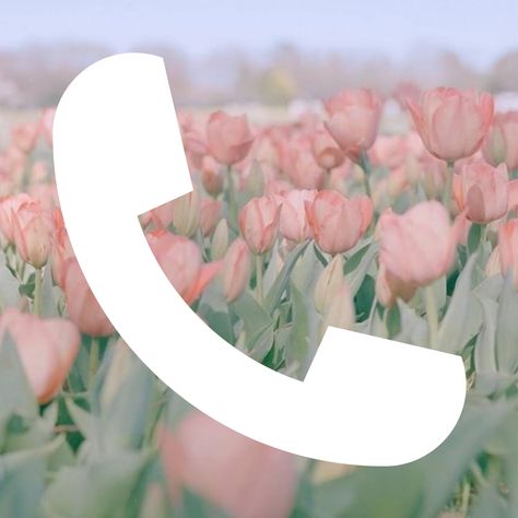 Spring Aesthetic Icons For Apps, Tulips App Icon, Spring Icons Aesthetic, Spring App Icons, App Icon Pastel, Icon For Iphone, Easter Apps, Pastel Tulips, Spring Icons