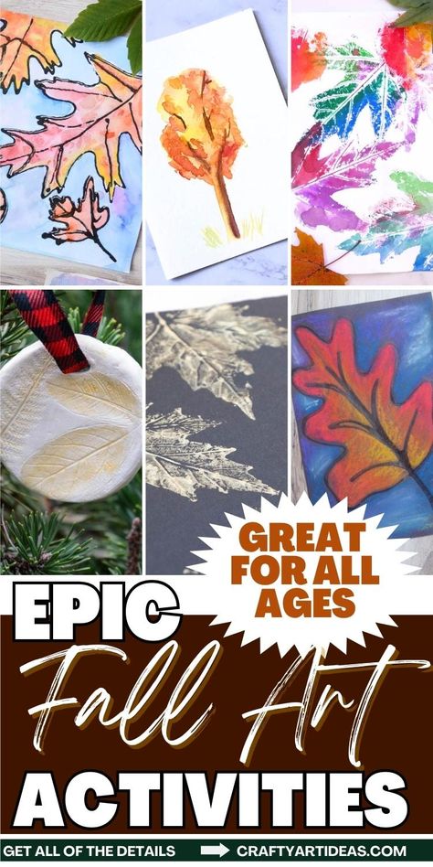 Are you looking for a fun art project to try this Autumn? Our leaf art projects are fun nature-inspired art ideas and activities for kids. Perfect for preschoolers, elementary school-aged kids and any beginner artists who just wants to be creative! Fall Art Ideas For Preschoolers, Fall Leaf Art Projects For Kids, November Art Projects For Kids, Leaf Art Projects For Kids, Nature Art Ideas, Fall Leaf Art Projects, Op Art Lessons, Leaf Print Art, Elementary Art Lesson Plans