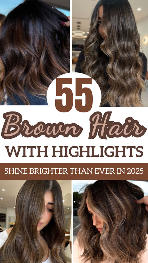 Brown Hair with Highlights