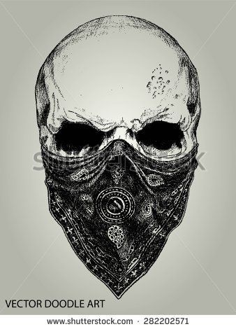 Skull with Bandana Gangster Tattoo Drawings | 17 Best ideas about Bandana Tattoo on Pinterest | Gangster girl ... Doodle Skull, Bandana Tattoo, Gangster Tattoo, Evil Skull Tattoo, Doodle Vector, Tattoo Skull, Chicano Tattoos, Tattoo Zeichnungen, Cat Tattoos