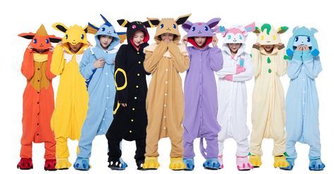 Eevee Onesie, Eve Pokemon, Pokemon Onesie, Traveling Japan, Pokemon Pajamas, Sleepover Outfit, Armoire Bar, Matching Onesies, Matching Costume