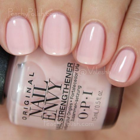 OPI Bubble Bath | Nail Envy Strength In Color Collection | Peachy Polish #nailpolish #opi #nail #polish Samoan Sand, Sand Nails, Opi Bubble Bath, Gel Nails Long, Opi Nail Envy, Awesome Nails, Lipstick Matte, Nail Envy, Pink Nail Polish