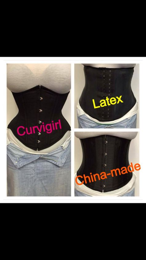 Pictured is CurviGirls waist training corset compared to a latex and China made. I can't wait to get mine! Follow them on Facebook. Waste Trainer, Best Waist Trainer Corset, Body Temple, Corset Waist Training, Thrift List, Best Waist Trainer, Corset Training, Weekend Outfits, Baddie Tips