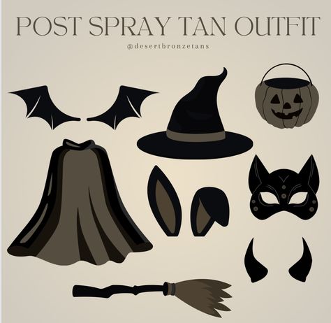 Post spray tan outfit spooky season Halloween costume Halloween Spray Tan, Spray Tan Outfit, Tanning Business, Spray Tan Business, Tan Outfit, Ig Aesthetic, Spooky Szn, Spray Tan, Spray Tanning