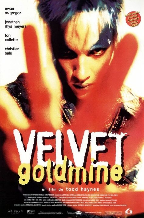 Jonathan Meyers, Brian Slade, Velvet Goldmine, Todd Haynes, Jonathan Rhys Meyers, Indie Movies, Ewan Mcgregor, Cinema Posters, Christian Bale