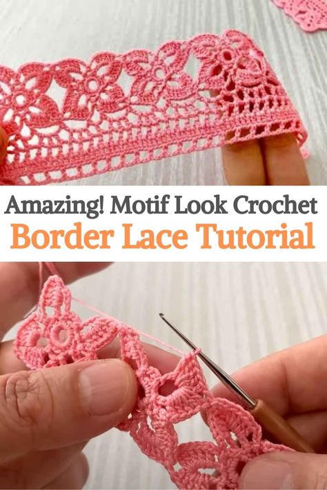 Crochet Lace Edging Pattern Free, Crochet Lace Square, Crochet Pour Halloween, Crochet Border Patterns, Border Lace, Confection Au Crochet, Crochet Edging Patterns, Yarn Craft, Crochet Lace Edging