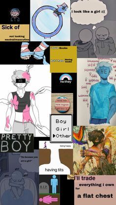 Trans Reference Drawing, Transphobic Art, Trans And Nonbinary Wallpaper, Gender Confusion Art, Trans Masc Dysphoria Art, Transboy Aesthetic Wallpaper, Ftm Body Dysphoria Art, Transmasc Aesthetic Wallpaper, Dysphoria Art Gender