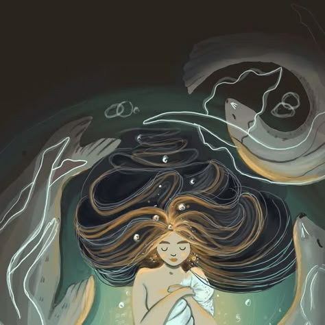 Selkie Mythology Aesthetic, Selkie Mermaid, Selkie Mythology, Selkie Art, Dark Nautical, Isadora Duncan, Song Of The Sea, Sea Shore, Childrens Stories