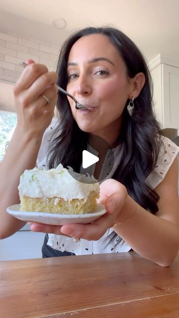 Jenna Barnard on Instagram: "Coconut soaked lime cake for the summer! This moist lime cake is soaked in sweetened coconut milk and topped with a light coconut whipped cream. It’s not as drenched as a tres leches, but it’s just enough to create an incredibly moist texture and flavor. Full recipe is on my website!" Coconut Soaked Lime Cake, Jenna Barnard, Coconut Lime Cake, Chocolate Cream Cake, Lime Desserts, Salad Cream, Lime Cake, Lime Soda, Coconut Whipped Cream