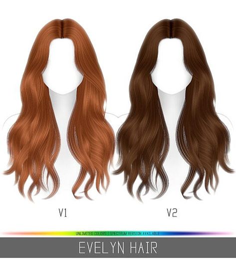 Evelyn Hair ~ Simpliciaty for Sims 4 Sims 4 Cc Simpliciaty, Sims 4 Simplicity Hair, Sims 4 Wavy Hair, The Sims 4 Pack, Hair Ts4, Sims 4 Tsr, Sims 4 Black Hair, Mod Hair, Pelo Anime