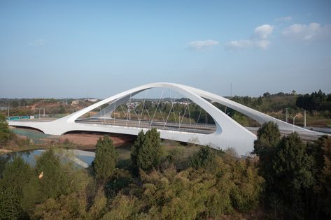 Garden Bridge Design, Sichuan Province, Bridge Structure, Architectural Design Studio, Chengdu China, River Bridge, Parametric Architecture, House Luxury, Precast Concrete