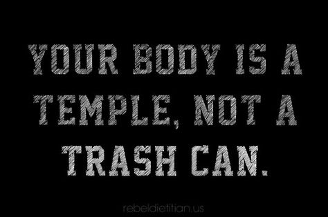 I need to tell myself this daily....I swear Your Body Is A Temple, By Any Means Necessary, Body Is A Temple, Registered Dietitian, Eat Clean, Health Motivation, Clutter Free, Guided Meditation, Fitness Quotes