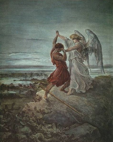 "Jacob Wrestling with the Angel" - by Gustave Dore (1855) William Marrion Branham Quotes, Gustav Dore, Branham Quotes, Church Humor, Gustave Dore, Funny Pictures With Captions, Funny Ha Ha, Picture Captions, Memes Humor