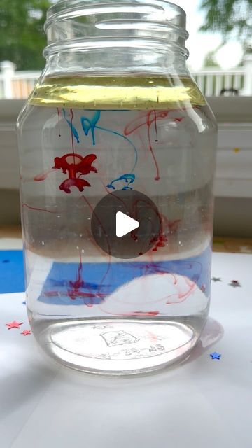 Deena Keller on Instagram: "Fireworks in a Jar 🧨 follow @abcdeelearning for more kids ideas. Comment JULY to get the directions 🎉" Fireworks In A Jar, Science Guy, Fire Works, Making Stuff, June 17, Kids Ideas, Crafty Craft, In A Jar, Guys And Girls