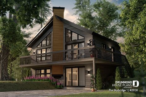 Drummond House Plans, Basement House Plans, Basement House, Mountain House Plans, Modern Style House Plans, Lake House Plans, Cottage Plan, Inspire Me Home Decor, Contemporary House Plans