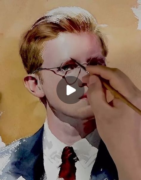 Watercolor Realism, Watercolor Portrait Tutorial, Watercolor Portrait, Watercolor Portraits, Painting Tips, Realism, Watercolor Paintings, On Instagram, Instagram