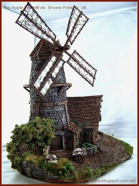 💨🎡💨 Painting Competition, Medieval Houses, Wargaming Terrain, Military Diorama, Fantasy House, Fairy Garden Diy, Miniature Houses, Miniature Fairy Gardens, Warhammer Fantasy