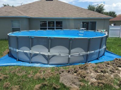 Pool Patio Pavers, Installing Above Ground Pool, Above Ground Pool Fence, Intex Above Ground Pools, Kleiner Pool Design, Inground Pool Landscaping, Cheap Pool, Best Above Ground Pool, Swimming Pool Decks