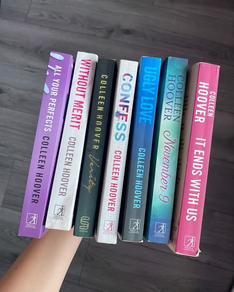 Books, book collection, Colleen Hoover Books You Need To Read In Your Life, Variety Colleen Hoover, Collin Hoover Books, Books To Read Colleen Hoover, Books Colleen Hoover, Without Merit, Hoover Books, I Love School, Colleen Hoover Books