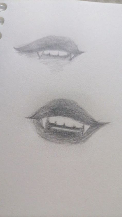 Art Tutorials Drawing Eyes, Lips Draw, Lip Tutorial Drawing, Sculpture Easy, Easy Eye Drawing, Lips Tutorial, Teeth Drawing, Vampire Drawings, Lips Sketch