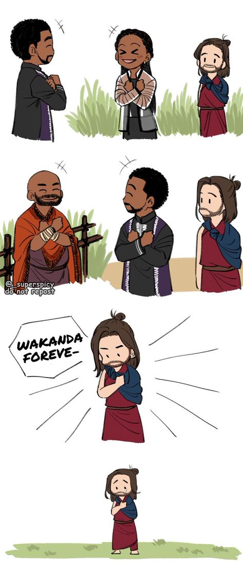 🌻⍟⃝ βella ✪🌻 on Twitter: "Bucky in Wakanda 2… " Avengers Fan Art Funny, Bucky And T'challa, Bucky In Wakanda, Avengers Fan Art, Funny Marvel Memes, Avengers Comics, Marvel Fan Art, Mcu Marvel, Marvel Avengers Funny