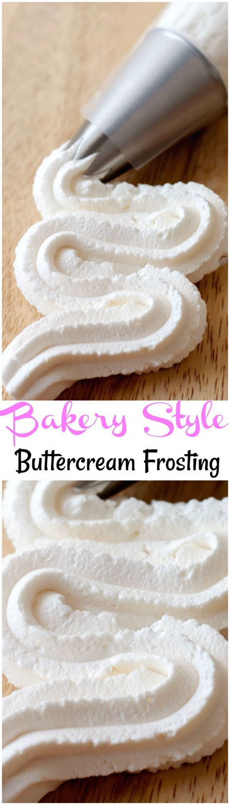 Bakery Style Buttercream Frosting Recipe, Rodjendanske Torte, Buttercream Icing Recipe, Homemade Buttercream, Weight Watcher Desserts, Homemade Buttercream Frosting, Best Buttercream, Frosting Recipes Easy, Cake Frosting Recipe