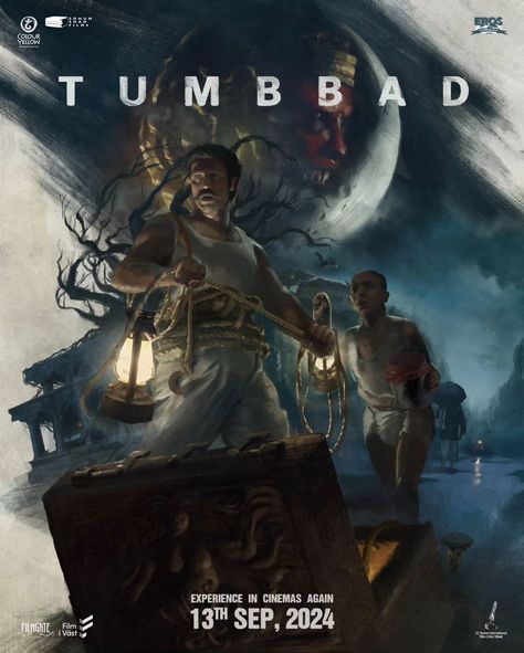 #Tumbbad Re Releasing in cinemas again on 13th September, 2024! Here’s the new poster of the film. Tumbbad Movie Poster, Tumbbad Movie, American Logo, Ancient Mythology, Fantasy Films, Movie Marathon, Movie Genres, Hindi Movies, September 2024