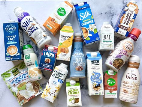 The Best Non-Dairy and Vegan Coffee Creamers: Tasted and Reviewed Best Non Dairy Creamer, Non Dairy Creamer For Coffee, Clean Coffee Creamer, Coconut Milk Creamer, Vegan Coffee Creamer, Best Coffee Creamer, Healthy Coffee Creamer, Dairy Free Coffee Creamer, Vegan Creamer