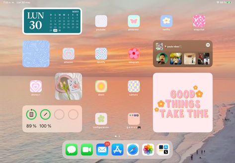 Tablet Theme, Ipad Makeover, Ipad Organization, Ipad Learning, Phone Apps Iphone, Ipad Inspo, Ipad Lockscreen, Ipad Homescreen, Ipad Organizer