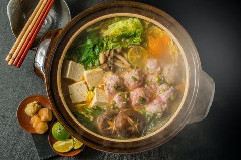 Yosenabe Recipe: How to Make the Seafood and Veggie Hot Pot - 2022 - MasterClass Hotpot Soup Base Recipe, Japanese Hot Pot Recipe, Japanese Hotpot, Hot Pot Soup Base, Japanese Hot Pot Shabu Shabu, Seafood Hot Pot, Mushroom Hot Pot, Soup Base Recipe, Japanese Hot Pot