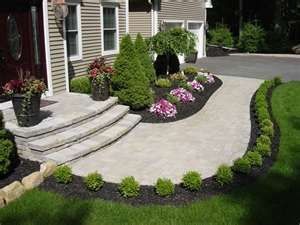 Ideas Para Decorar Jardines, Sidewalk Landscaping, Front Yard Walkway, Walkway Landscaping, Pathway Landscaping, Front Walkway, نباتات منزلية, Front Yard Design, Garden Walkway