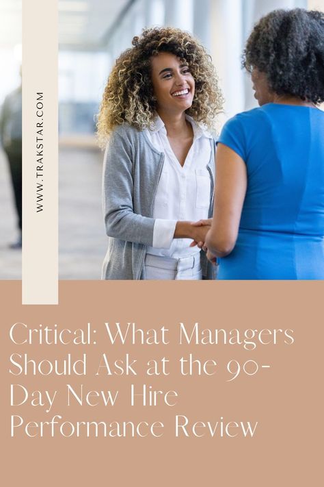 You learn a lot about a new employee during their first few months on the job. While the hiring process provided insight into their skills and experience, you can’t truly judge a new hire until you have seen them in action. In fact, the 90-day mark is the perfect time for a new hire’s first performance review. Connect with their manager and find out if your new addition is heading in the right direction. Employee Performance Review, Employee Performance, What Questions, Leadership Management, Performance Reviews, Hiring Process, New Employee, What If Questions, Work Ideas