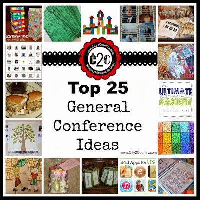 Crafty Night Owls: Top 25 LDS Conference Ideas & Activities for the Entire Family #conference #lds #general_conference #kid_activities Lds Conference Activities, General Conference Activities, Conference Ideas, Lds Conference, Activity Day Girls, Lds Scriptures, Lds General Conference, Conference Talks, Primary Ideas