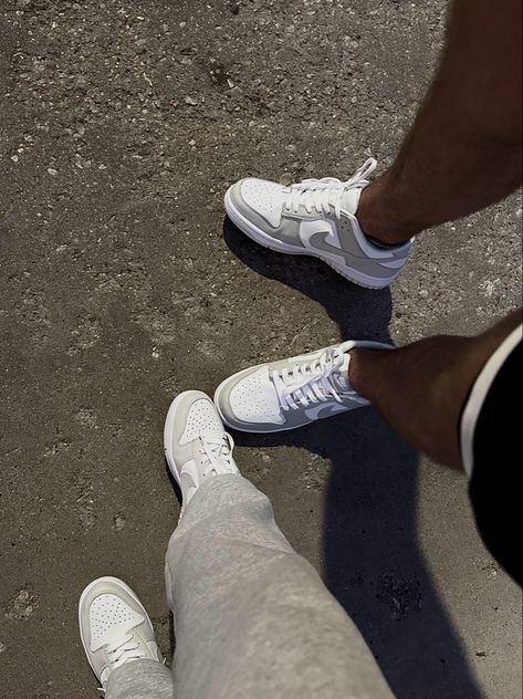 Couples nike dunk low matching outfit inspo grey fog jordans sneaker inspiration Nike Dunk Low Outfit Men, Nike Dunk Low Outfit, Taylor Lynn, Nike Dunks Low, Dunks Outfit, Nike Shoes (men), Couples Outfit, Matching Couple Outfits, Fit Couples