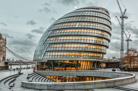 City Hall. | Flickr - Photo Sharing! Mid Rise Building, City Hall London, City Hall Architecture, Tube Map, Landscape Architecture Graphics, London Buildings, Office Building Architecture, Famous Houses, Norman Foster