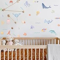 Deep Sea Nursery Ideas, Rainbow Fish Nursery, Sea Snakes, Fishing Nursery, World Animals, Sea Nursery, Nautical Nursery Decor, Underwater Scene, Coral Sea