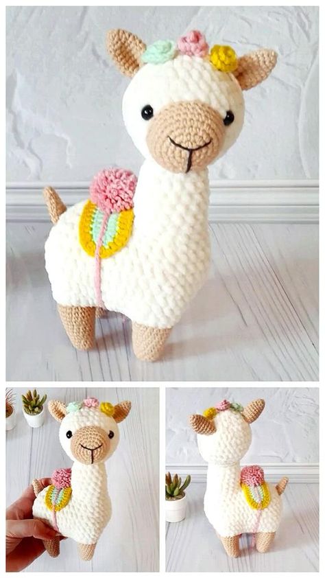 Easy Crochet Rabbit Free Pattern, Free Pattern Crochet Toys, Arimigumi Crochet, Crochet Llama Pattern Free Amigurumi, Crochet Lama Amigurumi Free Pattern, Fun Amigurumi Free Pattern, Crochet Animal Toys, Crocheted Baby Toys Free Patterns, Llama Knitting Pattern Free