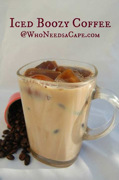 Alcoholic Coffee Drinks, Liquor Recipes, Coffee With Alcohol, Iced Coffee Drinks, After Dinner Drinks, Liquor Drinks, Boozy Drinks, Coffee Drink Recipes, Ice Coffee Recipe