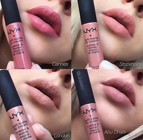 Nyx Soft Matte Cream Extreme Make-up, Nyx Soft Matte Lip Cream, Nyx Soft Matte, Nyx Lip, Soft Matte Lip Cream, Batons Matte, Smink Inspiration, Nyx Makeup, Beauty Make-up