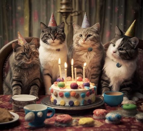 Birthday Wishes With Cats Funny, Funny Animal Birthday Wishes, Funny Cat Happy Birthday, Happy Birthday With Cats Funny, Happy Birthday To My Cat Quotes, Happy Birthday Wishes With Cats, Birthday Cats Funny, Happy Birthday With Cats, Happy Birthday Cat Images