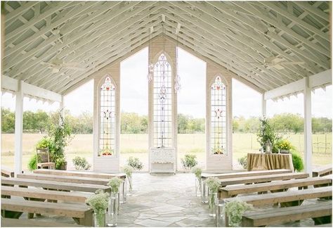 14 Open-Air Chapels That Will Rival Jason Mraz’s Outdoor Wedding Venue | Brit + Co Gruene Estate, Open Air Chapel, San Antonio Wedding Venues, Open Air Wedding, Wedding Pavilion, Wedding Chapels, Events Business, Wedding Venue Los Angeles, Barn Wedding Decorations