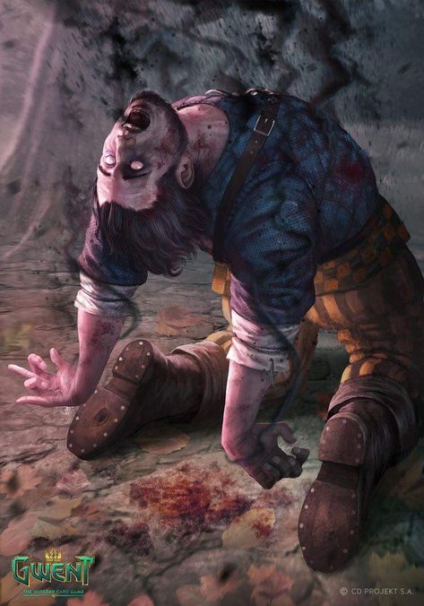 Horror Art From Gwent The Witcher Card Game Necromancy Gif, Witcher Art, Wow Art, High Fantasy, Medieval Fantasy, Gothic Art, Cthulhu, The Witcher, Fantasy Artwork