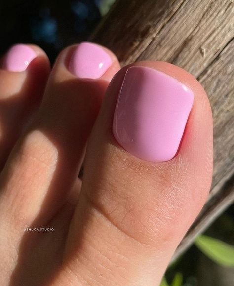 Pedicure Pink, Pink Pedicure, Pink Toe Nails, Pedicure Colors, Gel Toe Nails, Acrylic Toe Nails, Pretty Toe Nails, Cute Toe Nails, Toenail Polish